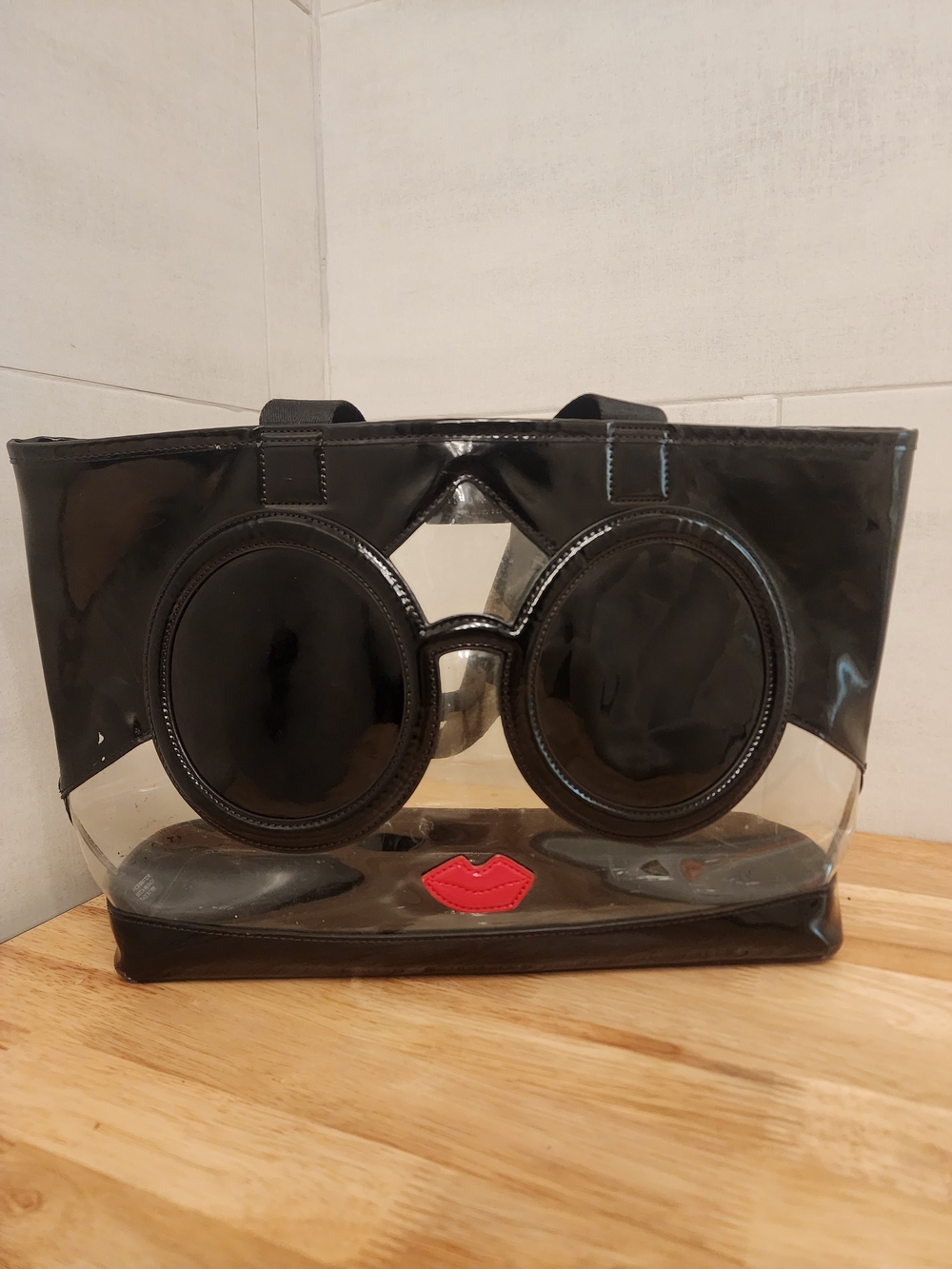 Alice+Olivia Clear Black Tote Bag